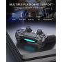 YCZHDV Wireless Controller Compatible with P-S4, Remote Game Controllers for P-S4/Slim/Pro/PC with Dual Vibration/Speaker/Gyro, Controller Gamepad Replacements - Black
