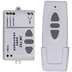 Calvas JW-T02 AC 220V Motor Wireless Remote Control Switch UP Down Stop Tubular Motor Controller Motor Forward Reverse TX RX Latched - (Color: 315MHZ)