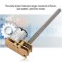 DC 12V Gear Motor, 1024GA20 Thread Flip N20 Gear Motor M4 x 55mm Shaft(12V 100RPM)