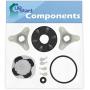 285753A Washer Motor Coupler & 285811 Agitator Repair Kit Replacement for Whirlpool LXR7244PQ4 - Compatible 285753A Direct Drive Motor Coupling Kit & 285811 Medium Cam Agitator Repair Kit