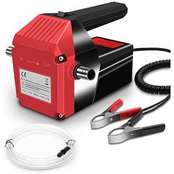 Oil Transfer Pump Extractor, Electric Oil Pump Fast Oil Change Transmission Fluid Extractor Pump, 12v 60w Diesel Fluid Scavenge Suction Pump for Changing Oil, Boat, Tubes, Truck, RV, ATV, Riding Mower