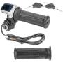 Akozon Electric Throttle Grip 36V Half-Twist Throttle with LED Power Indicator Key Lock for Electric Bikes Scooters Motorcycle