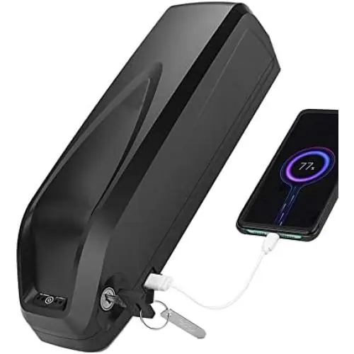 Jieoto Ebike Battery 36V 13AH 17.5AH with Holder USB Port, E-Bike Battery with 2A Charger, Lithium Electric Bike Battery Suitable for 250W/350W/500W Motors, More Suitable for Modification.