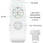 CJOY Ceiling Fan with Lights, 52 Inch Modern Ceiling Fan with Remote Controls for Indoor bedroom farmhouse,4 Reversible Blades, 3000/4200/6000K,White