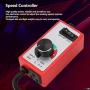 120v Governor Router, Red Variable Vent Fan Speed Adjuster, Inline Duct Fan Variable Speed Controller Motor Rheostat