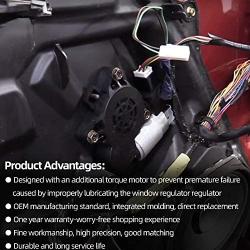 Dasbecan Front Left Window Lift Motor Compatible with Mazda 3 2004-2009 Mazda 6 2006-2007 Mazda CX7 2007-2012 Mazda CX9 2007-2015 Mazda RX8 2009-2011 GJ6A5958XF G22C5958XC D6515958XB 742-801