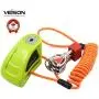 Acekit Veison Brake Disc Lock 6MM Lock Pin with Remind Cable for Motorcycle and Bicycle (Green II)