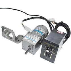 Bemonoc 6W 220V 50/60HZ Low Rpm 15rpm High Torque AC Gear Reducer Motor with Speed Controller CW CCW for Production Line