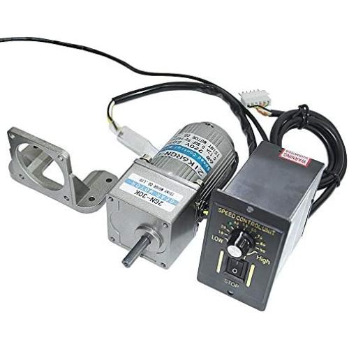 Bemonoc 6 Watts AC 220V 50/60HZ Gear Reducer Motor 35RPM with Speed Controller Speed Adjustable Variable CW CCW for Petrochemical