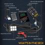 6 Gang Switch Panel, Nirider Universal Circuit Control Box Button Switch Pod Touch Switch Box for Truck ATV UTV SUV Car