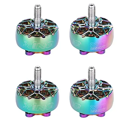 iFlight 4pcs XING2 2207 1950KV Rainbow 3-6S FPV Motor Unibell Brushless Quadcopter Racing Drone Motors