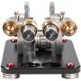 Sunnytech Hot Air Stirling Engine Motor Generator Education Toy Solar Mendocino Motor Magnetic Levitating Model M16-22-D-ID01