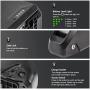 Jieoto Electric Bike Battery 48V 15Ah Lithium Li-Ion E-Bike Battery with Charger, BMS Protection Board for 200W 350W 500W 750W Bike Motor