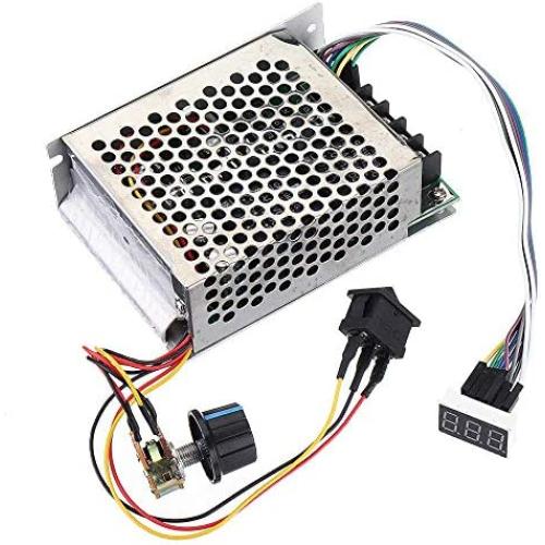 DollaTek 10V-55V 40A Stepless DC Motor Speed Controller with Forward-Brake-Reverse Switch