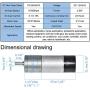 BEMONOC 25GA370 Encoder Metal Gearmotor 12V DC 25RPM Gear Motor with Encoder for Arduino and 3D Printers