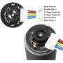 uxcell DC 24V 74RPM 25Kg.cm Self-Locking Worm Gear Motor with Encoder and Cable, High Torque Speed Reduction Motor