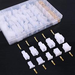 580Pcs 2.8mm Pitch 2 3 4 6 9 Pin Wire Connectors Housing Terminal, Male & Female Plug Housing and Pin Header Crimp Wire Terminals Connector Assortment Kit for Motorcycle, Bike, Car, Boats