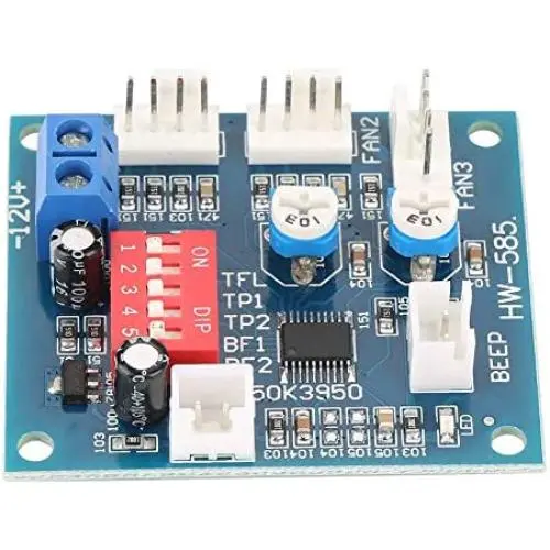 DC 12V Four Wire Thermostat PWM Fan Speed Controller Governor Module，Temperature Control Speed Controller Module for PC