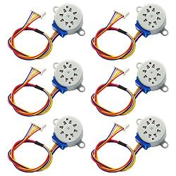 CenryKay DC 12V 28BYJ-48 Valve Stepper Motor 4 Phase Geared Stepper Motor（6PCS）
