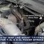 GlowShift 3/16” MAP Line Boost T-Fitting Adapter Compatible with Ford F-Series 1992-1997 & F-250 F-350 Super Duty 7.3L 6.0L Power Stroke 1999-2007 - 1/8-27 NPT Sensor Port - Includes Hose Clamps