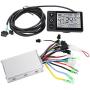 Vbestlife 24V 48V 250W/350W Brush Speed Motor Controller with Waterproof LCD Display Panel for E Bike Electric Bike Bicycle Scooter Mountain Bike Brushless Controller Kit(24V/36V 250W)