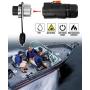 80A Trolling Motor Plug and Receptacle Kit, Waterproof DC Power Connector for Marine Boat, 12/24/36/48V High Amp Rated Plug Receptacle for Trolling Motors
