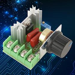 Motor Speed Controllers, AC 50-220V 2000W 25A AC Motor Speed Controller Voltage Regulator LED Dimmers can Adjust The Output Voltage Via The Precision Multi-Ring Potentiometer