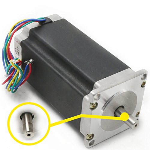 Nema23 CNC Stepper Motor 425oz-in 112mm 3A 2.8N.m 1.8° 4 Lead Wire for CNC Router Engraving Milling Lathe Machine