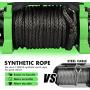 STEGODON New 13500 lb. Load Capacity Electric Winch Genesis,12V Synthetic Rope Electric Winch with Hawse Fairlead,Waterproof IP67 Winch with 2 in 1Wireless/Wired Handheld Remote(Jungle EX)