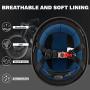 ILM Motorcycle Half Helmet with Sunshield Quick Release Strap Half Face Fit for Cruiser Scooter Harley DOT Approved 883V (Matte Black, Small)