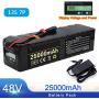 Wnicek 48V 20Ah 25Ah Ebike Battery Electric Bike Lithium-ion Battery Pack Built-in BMS and Electicity Display Fit for 1000W 750W 500W 350W 250W 200W Bike Motor (with Charger)