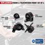 Engine and Transmission Mount Set of 4 - Fits Honda Civic 2001-2005 1.7L with Automatic Trans - Replaces 50840-S5A-A81, 50840-S5A-990,50810-S5A-013, 50810-S5A-992, A6595, A6588, A6591, A4511