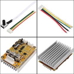 5V-36V 350W Wide Voltage 3-phase Sensorless BLDC Motor Controller Board Brushless ESC Motor Driver Module with Heatsink