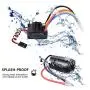 Globact 550 12T Brushed Motor and 60A Brushed ESC for Rc 1/10 Scale Electric Short Course Truck Traxxas Slash 2WD/4WD Redcat ARRMA AXIAL HPI HELION 10SC HSP Wltoys Kyosho