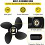 VEVOR Outboard Propeller, Replace for OEM 48-8M8026630, 4-Blade 10.3 VEVOR Outboard Propeller, Replace for OEM 48-8M8026630, 4-Blade 10.3