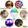 LETOUR Disco Ball Light with Remote Control 9.8Ft E26/E27 Screw Socket Speaker Sound Activated RGB Disco Party Rorate Light Bulb for Party Birthday/Wedding/Pub/Home Use/Xmas/DJ/Dance/KTV