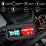 12V Automatic Fast Battery Charger and Maintainer, Switchable 2A 4A and 8A, 7-Stage Trickle Charger and Battery Desulfator for Deep Cycle Battery Car Motorcycle Truck RV Lawn Mower