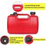 VEITHI Rectangular Portable Boat Fuel Tank with Hose Connector for Marine Outboard Motor Fuel Tank- Red (1pack)