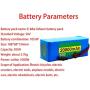 Jieoto 36V 20000mAh Rechargeable Lithium Battery 10S 8P 20Ah E-Bike Lithium-ion Battery Electric Scooters Battery Pack Fit for 200W 250W 350W 500W 750W Motor with Charger+ BMS