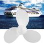 Suuonee Boat Motor Propeller, 7 1/4 5-A 3 Blades Aluminum Boat Propeller Outboard Motor for Hangkai 3.5HP