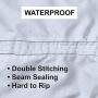 Jon Boat Cover 12ft, 100% Waterproof Heavy Duty 600D Cover, Fits 12 ft Length, Beam Width up to 56, with Motor Cutout