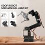 diymore Black ROT3U 6DOF Aluminium Robotic Clamp Claw Kit with MG996R Servos and 25T Metal Disc Horns