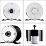 Vevitts 350W Brushed Electric Motor, Small Brushed Permanent Magnet Electric Motor for E Scooter Drive Speed Control 24V 350W 3000RPM