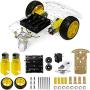 The perseids DIY Robot Smart Car Chassis Kit with Speed Encoder, 2 Wheels and Battery Box (2 Wheels)