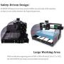2-in-1 5500 m W Module Engraver CNC 3018 Pro-M Engraving Machine, TopDirect GRBL Control 3 Axis CNC Router Kit Working Area 30x18x4.5cm, with Offline Controller Router Bits for Wood Plastic Acrylic