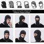 Pack of 2 Bandana Face Hat for Outdoor Airsoft Motorcycle Ski Mask Winter Sun Balaclava Black Tactical Hood Helmet Face Cover