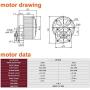 L-faster 24V36V 450W Bike Conversion Kit for Disc Brake Rotor Left Side Mounting Bicycle Motor Kit with Thumb Throttle