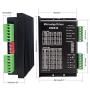 Taiss Stepper Motor Driver Microstep Driver DM542 CNC Stepper Driver Controller + Rotary Switch 12A 250V/16A 125V 4 Position 3 Speed Universal Metal Latching Fan Heater Speed Selector Switch