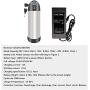 Wnicek 24V/ 36V/ 48V E-Bike Battery Li-ion Water Bottle Battery Rechargeable Battery for 250W 500W 750W Scooter Motors with Charger Battery Indicator BMS Protection Board