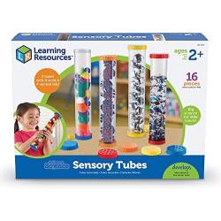 Learning Resources Primary Science Sensory Tubes - Set of 4 Tubes, Ages 2+ Science Toys for Kids, STEM Toys, Fine Motor and Sensory Toys
